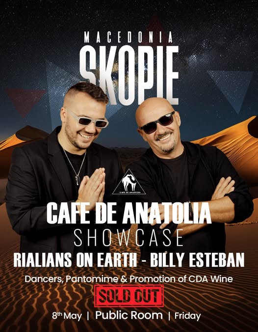 Cafe De Anatolia show SOLD OUT: Огромен интерес за спектаклот во Public Room